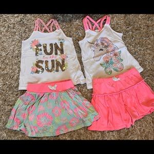 (2) Skirt & Shirt Tommy Bahama Sets